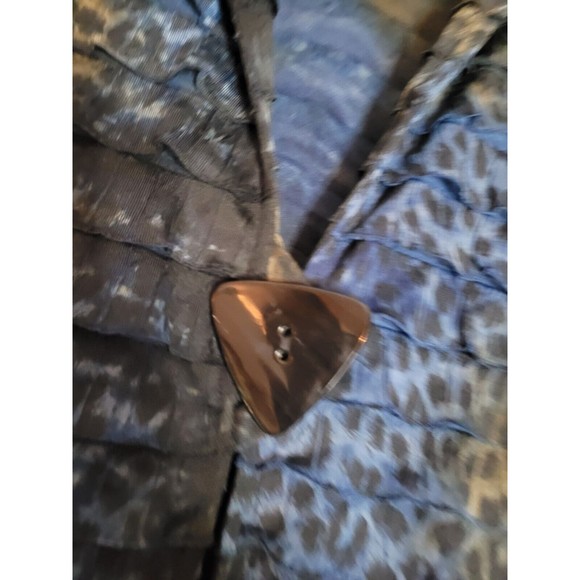 Caroline Rose Luxe Blue and Brown Paisley Blouse Jacket Size XL - Picture 2 of 6